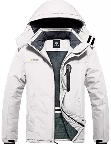 GEMYSE Jacken GEMYSE wasserdichte Skijacke für Herren Winddichte Fleece Outdoor-Winterjacke mit Kapuze