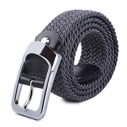 HANCHAO Gürtel HANCHAO Stretchgürtel Flechtgürtel Elastische Stoffgürtel Geflochtener Unisex Gürtel für Damen und Herren Breit 3.3cm Länge 90 cm bis 135 cm