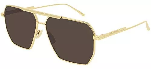 Bottega Veneta Sonnenbrillen & Zubehör Sonnenbrillen Bottega Veneta Gold/Brown Herren