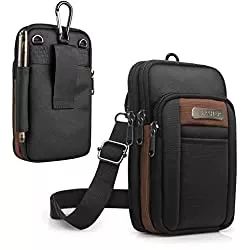 SPAHER Taschen & Rucksäcke SPAHER Gürteltasche Herren Handytasche Zum Umhängen Herrenhandtasche Umhängetasche Klein Hüfttasche Schultertasche Outdoor Bauchtasche Geldbörse Wandern Taille Tasche für Handy Kaffee