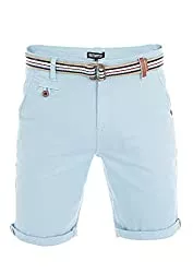 riverso Shorts riverso Herren Chino Shorts RIVKlaas Regular Fit Gürtel Bermuda Kurze Hose Sommer Short 98% Baumwolle