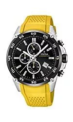 Festina Uhren Festina Unisex Erwachsene Chronograph Quarz Uhr mit Leder Armband