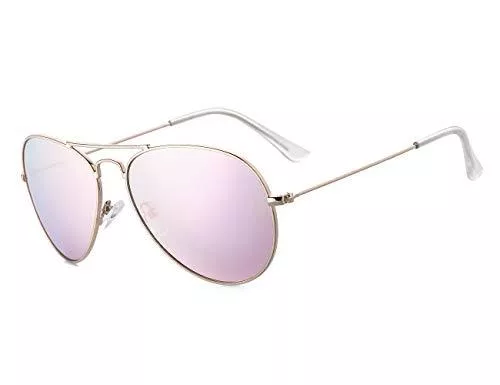 Rocf Rossini Sonnenbrillen & Zubehör Rocf Rossini Polarisierte Pilotenbrille Damen Verspiegelt Piloten Sonnenbrille Herren Retro-Brillen Unisex