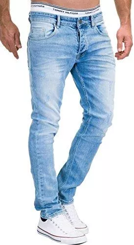 MERISH Jeans MERISH Jeans Herren Slim Fit Stretch Jeanshose Designer Hose Denim 9148-2100