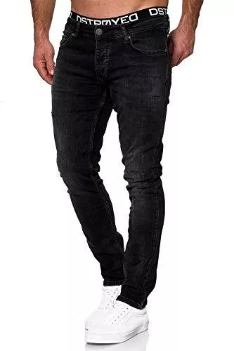 MERISH Jeans MERISH Jeans Herren Slim Fit Stretch Jeanshose Designer Hose Denim 9148-2100