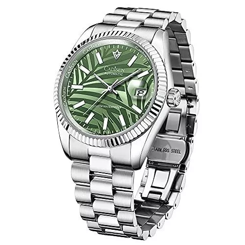 CADISEN Uhren CADISEN Automatik Uhr Herren Mit Gangreserve Automatik Saphirglas Wasserdicht Edelstahlarmband