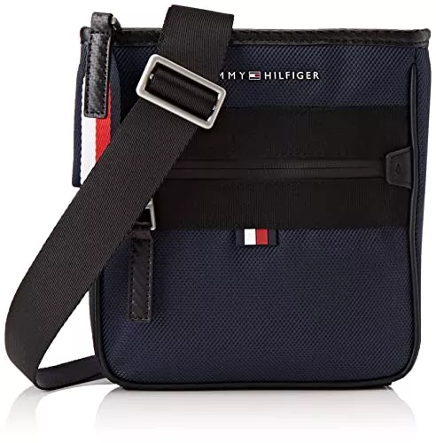 Tommy Hilfiger Taschen & Rucksäcke Tommy Hilfiger Herren Raised Nylon B Mini Crossovers, Wüstenhimmel, M EU