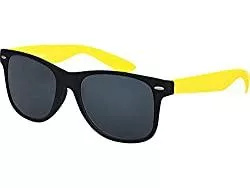 Balinco Sonnenbrillen & Zubehör Balinco Nerd Sonnenbrille UV400 CAT 3 CE Rubber im Retro Stil Vintage Unisex Brille inklusive Federscharnier für Damen &amp; Herren (verschiedene)