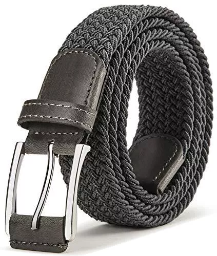 BULLIANT Gürtel BULLIANT Gürtel Herren Stretchgürtel Geflochten Unisex, Herren-Flechtgürtel Elastisch Stoffgürtel für Damen und Herren,Breite 35mm