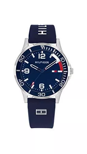 Tommy Hilfiger Uhren Tommy Hilfiger Jungs Analog Quarz Uhr mit Silicone Armband 1720016