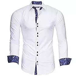 Kayhan Hemden Kayhan Royal Herren Hemden Herren-Hemd Slim-Fit Herren Hemden Langarm-Hemden Männer Freizeit-Hemd Business S-6XL