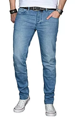 ALESSANDRO SALVARINI Jeans A. Salvarini Designer Herren Jeans Hose Basic Stretch Jeanshose Regular Slim