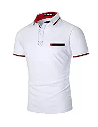 LIUPMWE Poloshirts LIUPMWE Herren Poloshirts Kurzarm Baumwolle Polo Shirts Polohemd Männer Slim Fit Golf T-Shirt Mit Taschen S-XXL