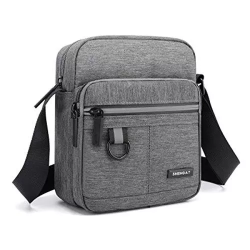Vohoney Taschen & Rucksäcke Vohoney Umhängetasche Brusttasche Herren Crossbody Schultertasche Handytasche Messenger Bag Herrentasche Shulder Bag (Grau Umhängetasche)