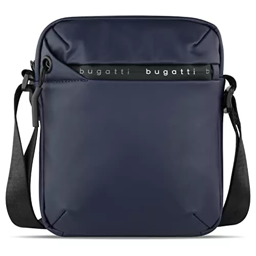 Bugatti Taschen & Rucksäcke Bugatti Blanc Kleine Umhängetasche für Herren, Schultertasche Messenger Bag Kuriertasche, Blau
