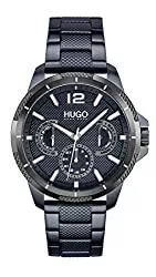 HUGO Uhren HUGO Herren Analog Quarz Uhr mit Edelstahl Armband 1530194