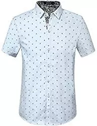SSLR Hemden SSLR Herren Hemd Kurzarm Business Hemd Regular Fit Sommer Hemden für Herren
