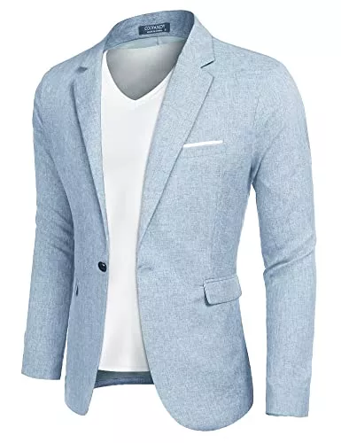 COOFANDY Blazer COOFANDY Herren Sakko Sportlich Freizeit Blazer Regular Fit Anzug Lässig