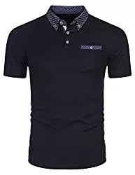 COOFANDY Poloshirts COOFANDY Herren Poloshirt Kurzarm Basic Polo Shirts Slim Fit Polohemd Sommer Golf Tshirt für Männer S-XXL