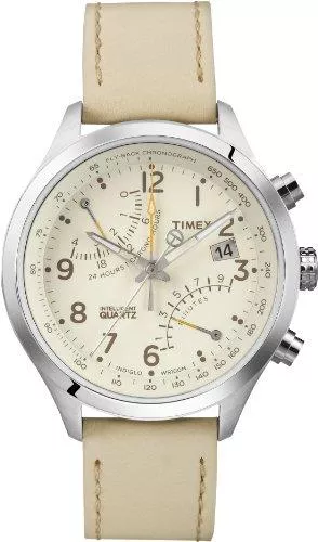 Timex Uhren Timex Herren Quarzuhr mit analoger Anzeige und Lederarmband