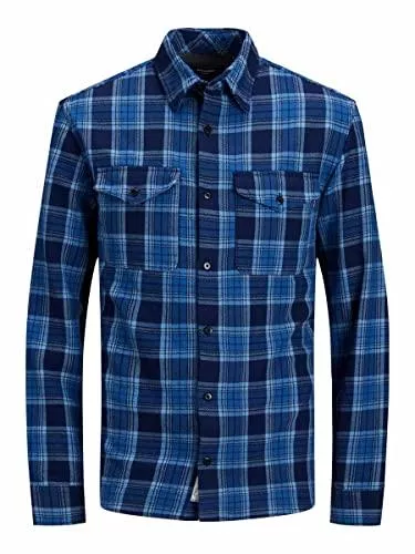 JACK &amp; JONES Hemden JACK &amp; JONES Herren Jprbluwoodland Check Overshirt L/S Sn Hemd