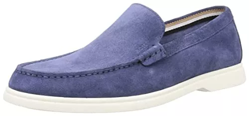 BOSS Flache Schuhe BOSS Herren Sienne Mocc Mokassins aus Veloursleder mit geprägtem Logo Größe