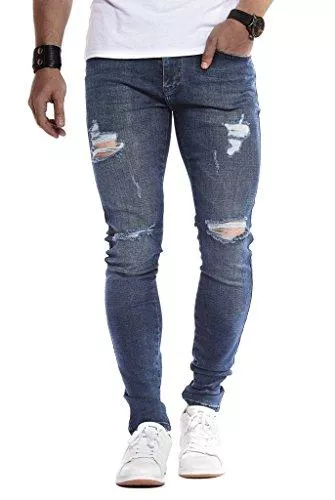 Leif Nelson Jeans Leif Nelson Herren Jeans Hose Slim Fit Denim Blaue graue Lange Jeanshose für Männer Coole Jungen weiße Stretch Freizeithose Schwarze Cargo Chino Sommer Winter Basic
