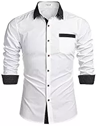 Tinkwell Hemden Tinkwell Hemd Herren Freizeithemd Langarmhemd Regular Fit Herrenhemd mit Kent-Kragen Einfarbig Hemden für Männer