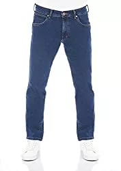 Wrangler Jeans Wrangler Herren Jeans Greensboro Regular Fit Jeanshose Hose Denim Stretch Baumwolle Blau Schwarz W30-W44