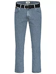 Wrangler Jeans Wrangler Texas Herrenjeans mit Stretchanteil Modell Glaston Blue oder Blue Nights Authentic Straight mit Gürtel