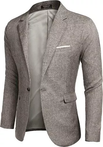 MAXMODA Blazer MAXMODA Herren Sakko Leinenstruktur Slim Fit Männer Blazer Modern Freizeit Leichte Jackett