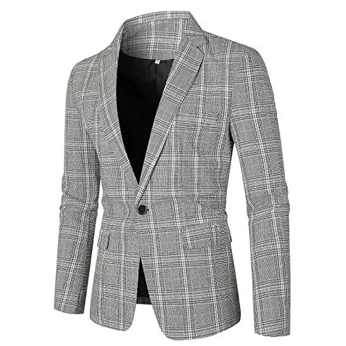 Generic Blazer Generic Herren Sakko Sportlich Freizeit Blazer Regular Fit Anzug Lässig