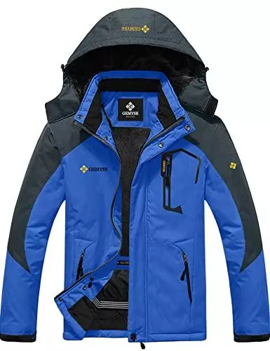 GEMYSE Jacken GEMYSE wasserdichte Skijacke für Herren Winddichte Fleece Outdoor-Winterjacke mit Kapuze