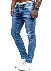 Code47 Jeans Herren Designer Chino Jeans Hose Basic Stretch Jeanshose Slim Fit W28-W36