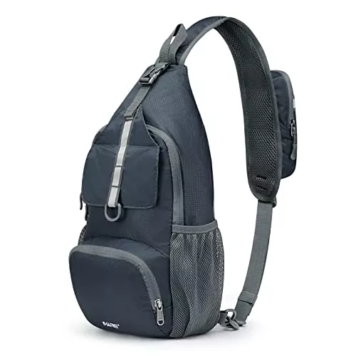 G4Free Taschen & Rucksäcke G4Free Brusttasche Sling Bags Faltbarer Schulterrucksack Umhängetasche Crossbody Herren Damen für Reise Wandern Radfahren Laufen Klettern