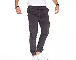 Styleko Hosen Styleko Herren Hosen Cargohose Herren Casual Slim Fit Cargohose aus Baumwolle Outdoorhose männer Chino Hose Freizeithose Jogging treckking Hose Sporthose|6 Taschen 8002