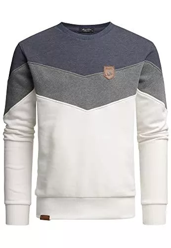 Amaci&amp;Sons Pullover & Strickmode Amaci&amp;Sons Herren Basic College Sweatjacke Pullover Hoodie Sweatshirt 4064