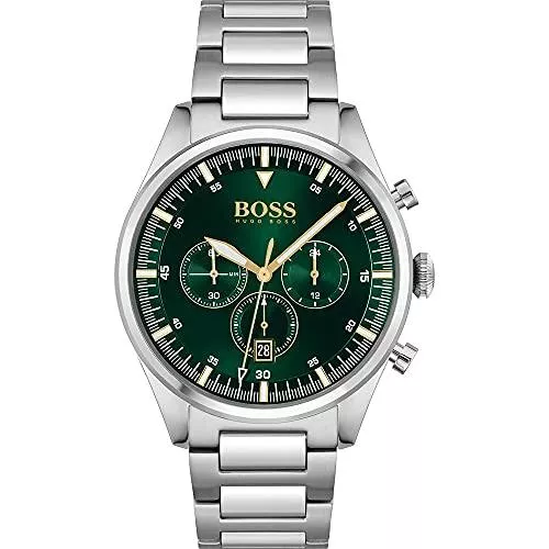 BOSS Uhren BOSS Herren Chronograph Quartz Uhr mit Edelstahl Armband 1513868
