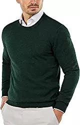 COOFANDY Pullover & Strickmode COOFANDY Herren Rundhalspullover Slim Fit Leichter Strickpullover aus Baumwolle