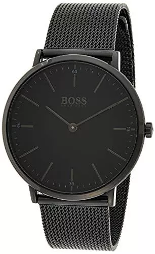 BOSS Uhren BOSS Herren Analog Quarz Uhr mit Edelstahl Armband 1513542