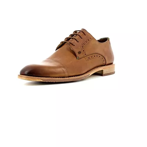 Gordon &amp; Bros Schnürhalbschuhe Gordon &amp; Bros Herrenschuhe Mirco S160369 Klassischer rahmengenähter Schnürhalbschuh mit Derbyschnürung und eleganter Vorderkappe für Anzug, Business und Freizeit braun (Cognac), EU
