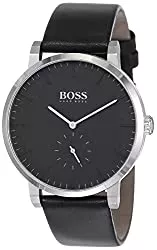 BOSS Uhren BOSS Herren Analog Quarz Uhr mit Leder Armband 1513500