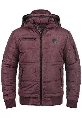 BLEND Jacken BLEND Boris Herren Winterjacke Steppjacke Jacke gefüttert mit Stehkragen und Abnehmbarer Gefütterter Kapuze wahlweise mit Teddy-Futter