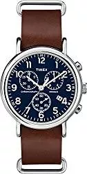 Timex Uhren Timex Herren Chronograph Quarz Uhr mit Leder Armband