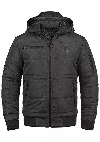 BLEND Jacken BLEND Boris Herren Winterjacke Steppjacke Jacke gefüttert mit Stehkragen und Abnehmbarer Gefütterter Kapuze wahlweise mit Teddy-Futter