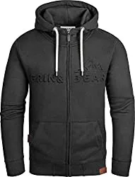 Grin&amp;Bear Kapuzenpullover Grin&amp;Bear Herren Kapuzenpullover Kapuzenjacke Hoodie mit geprägtem Logo und Kapuze