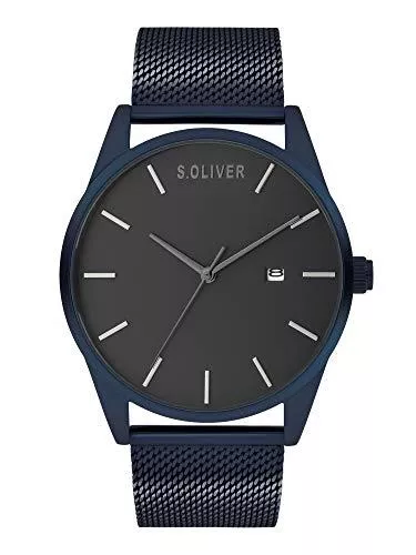 s.Oliver Uhren s.Oliver Herren Analog Quarz Uhr mit Metall Armband