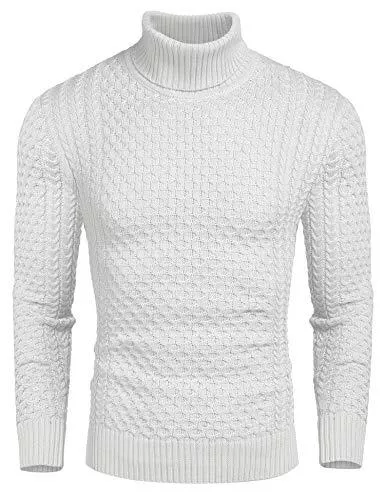 COOFANDY Pullover & Strickmode COOFANDY Pullover für Herren Rollkragenpullover Strickpullover Rollkragen Longsleeve Sweater Freizeit Männer Pullover Winter Warm Oberteile