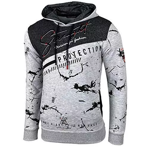 Baxboy Kapuzenpullover Baxboy Herren Pullover Hoodie Sweatjacke Longsleeve Sweatshirt Jacke Langarm Kapuzenpullover Hoody Sweater 2628