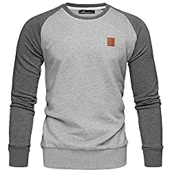 Amaci&amp;Sons Pullover & Strickmode Amaci&amp;Sons Herren Basic College Sweatjacke Pullover Hoodie Sweatshirt